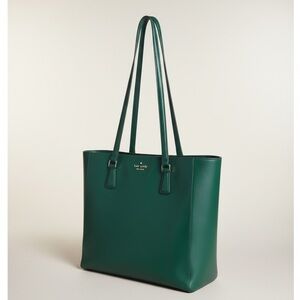 Kate Spade Emerald Green Saffiano Leather Tote NWOT Box & Dust Bag